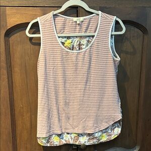 KORI Mixed-media Bo-ho top